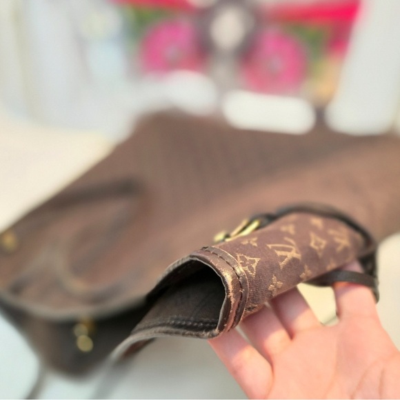 Louis Vuitton Neverfull MM Monogram Ideal Fuzan Dark Brown - Picture 14 of 15